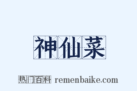 神仙菜是什么意思的图片